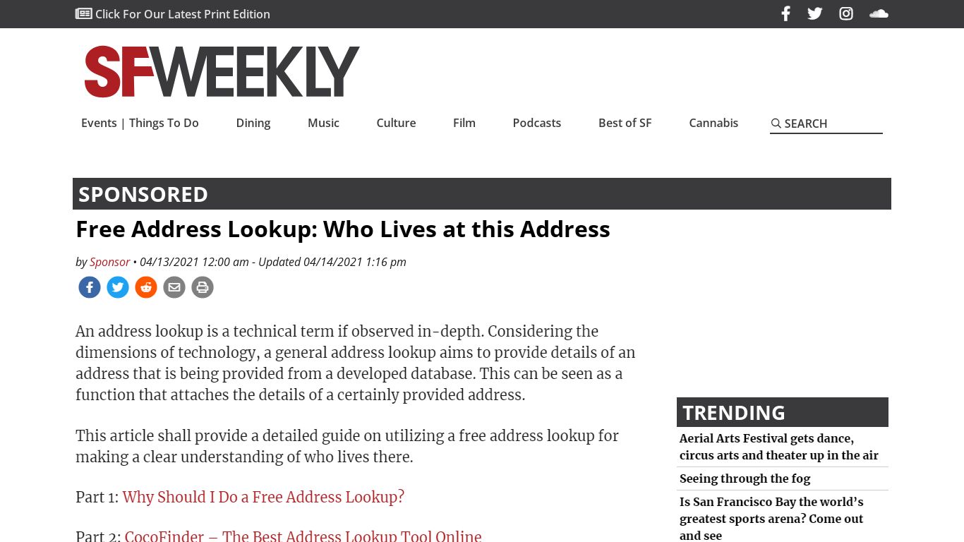 Free Address Lookup: Search Who Lives On My Street